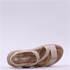 Rieker Twin Velcro Cross Strap Sandal - Cream